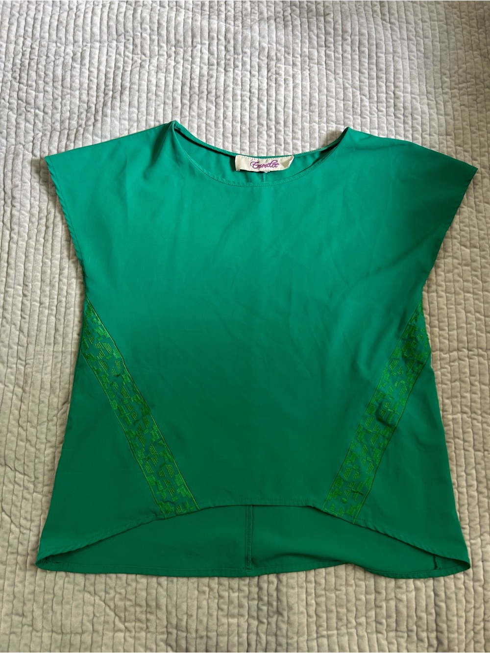 Vintage Green Women's Top Office Top